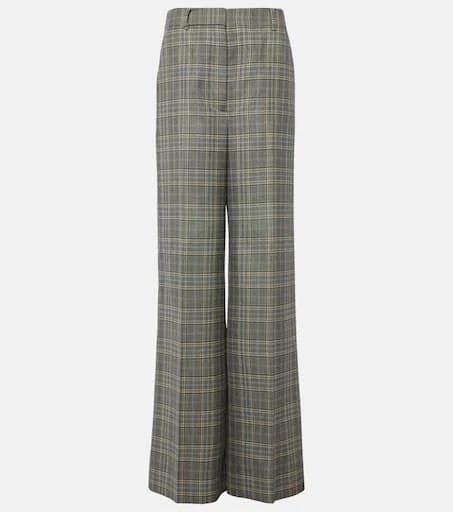 Stella McCartney Checked wool flared pants 1