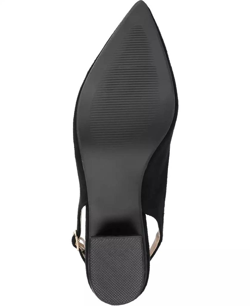 Journee Collection Women's Sylvia Block Heel Slingback Pumps 5