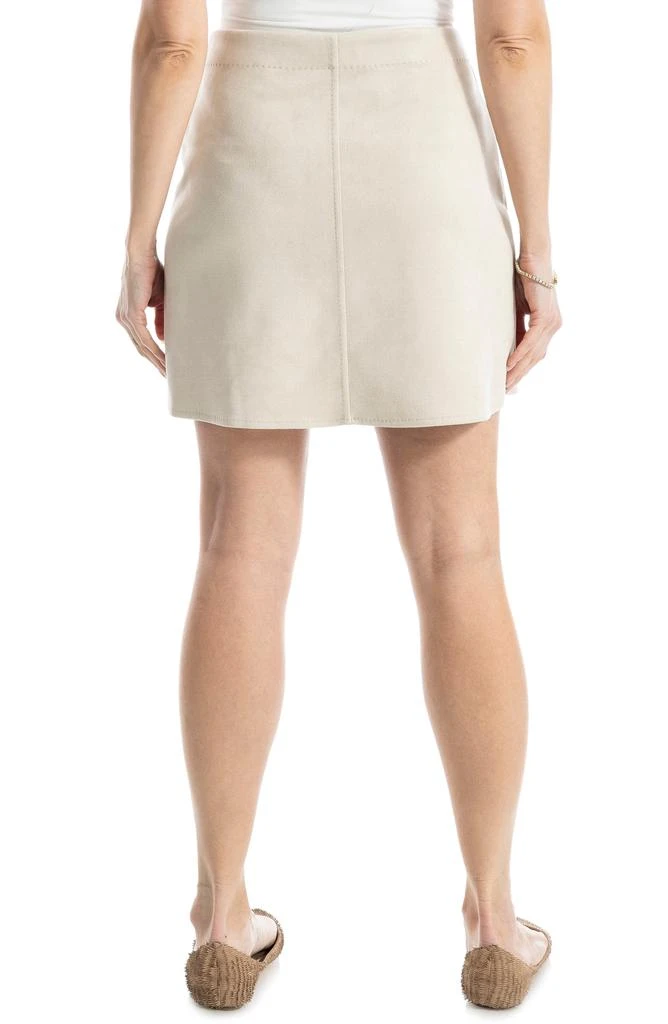 Max Studio Faux Suede Wrap Miniskirt 2