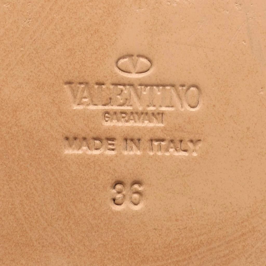Valentino Valentino Metallic Rose Gold Leather Soul Rockstud Mules Size 36 10