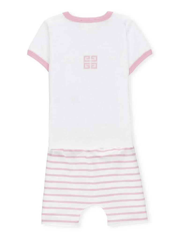 Givenchy Givenchy Kids Logo Embroidered Crewneck T-Shirt And Shorts Set 2