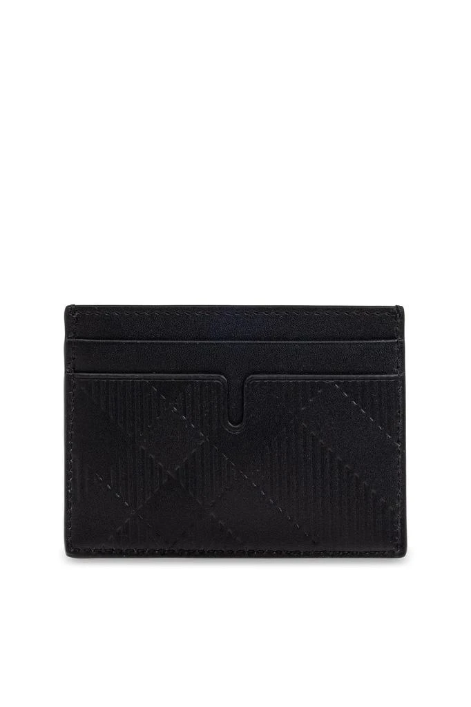 Burberry Burberry Check-Embossed Open Top Cardholder 1