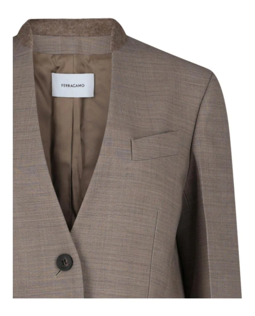 Salvatore Ferragamo Single-Breasted Wool Blazer 3
