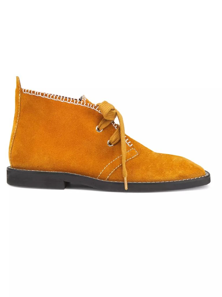 WALES BONNER Dream Study Whipstitch Suede Booties 1