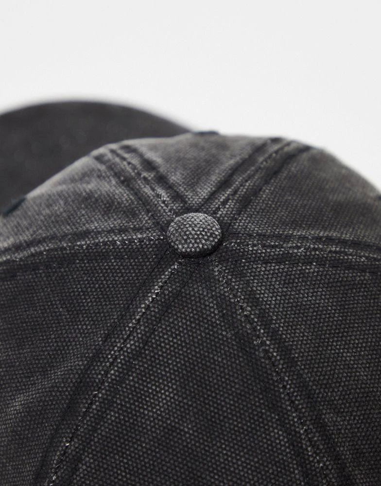 DICKIES Dickies hardwick duck canvas baseball cap in black 4
