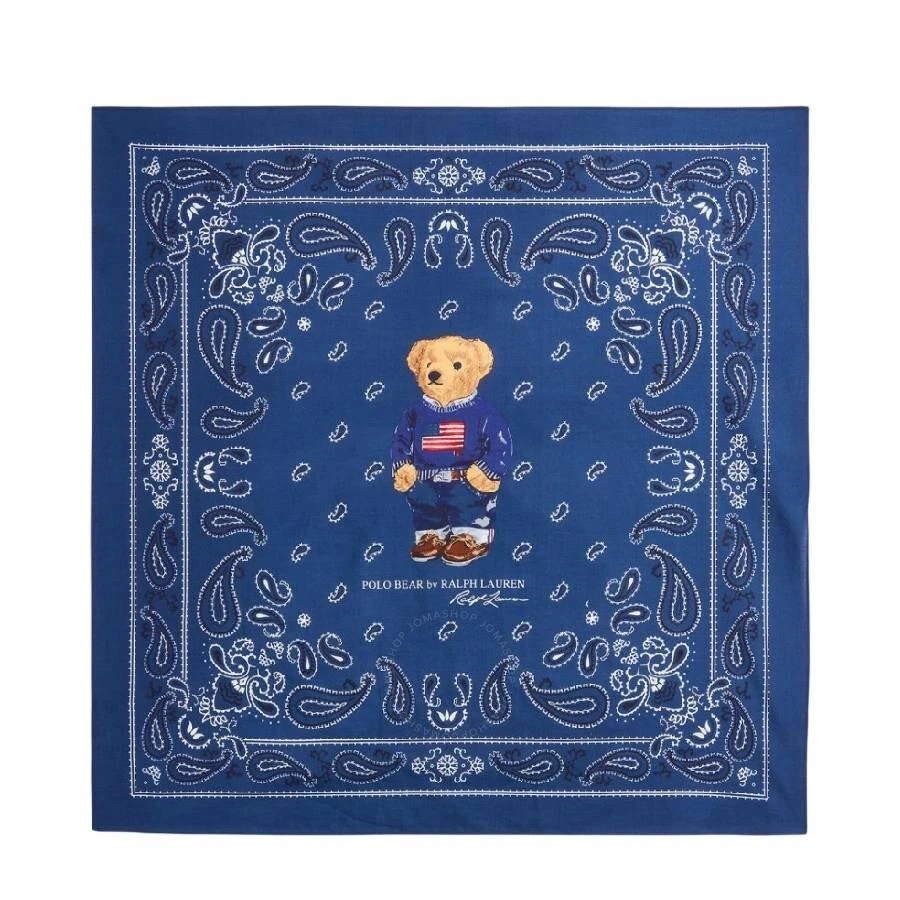 Ralph Lauren Bear Print Cotton Scarf 1