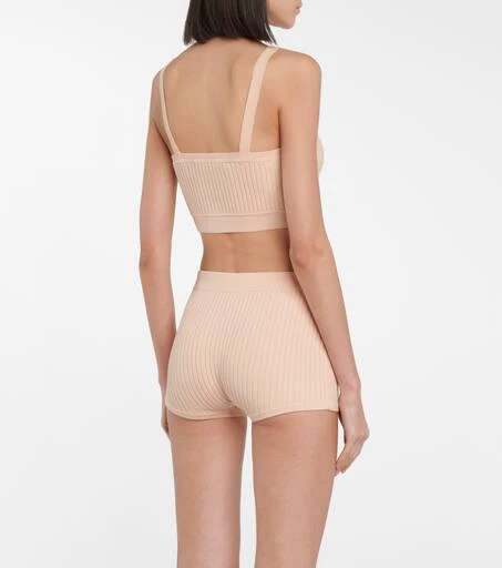 Live The Process Ribbed-knit crop top 3