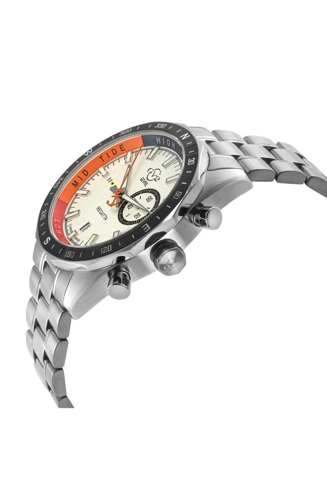 GV2 Regatta Stainless Steel Swiss Quartz Bracelet Watch, 42mm 3