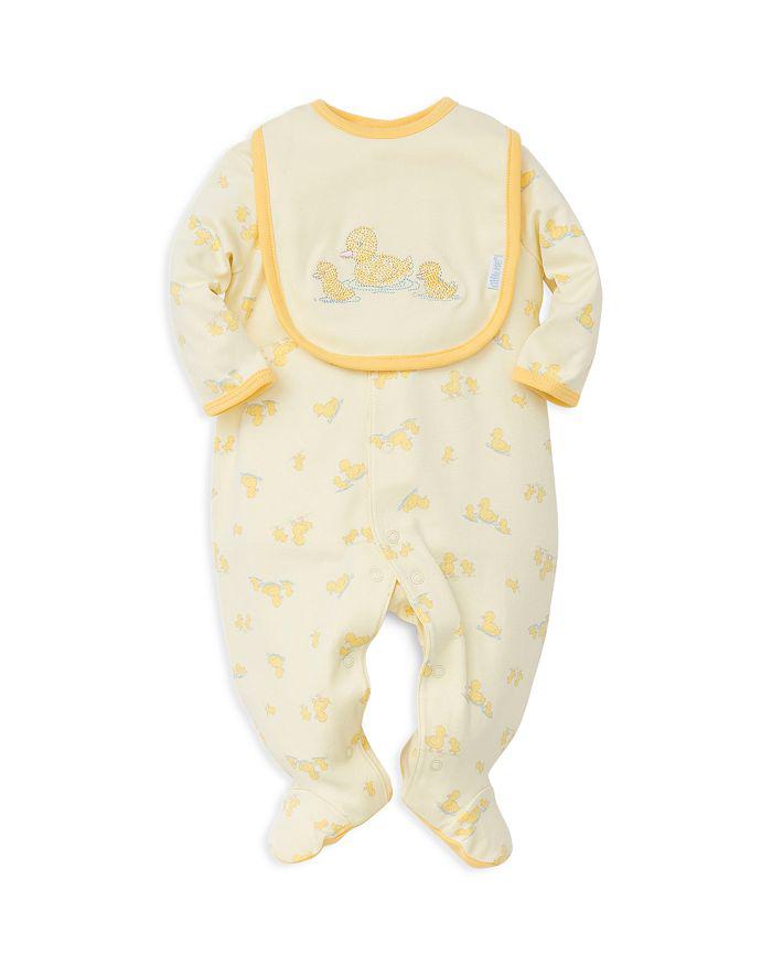 Little Me Unisex Little Ducks Footie & Bib Set - Baby