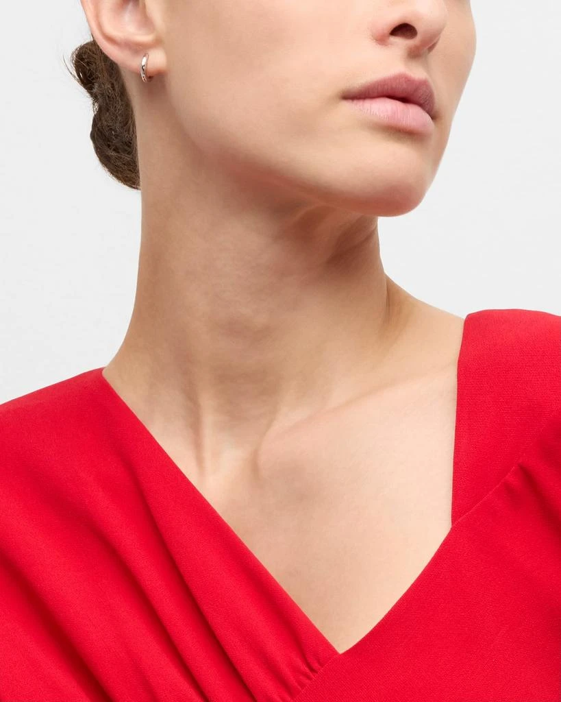 Margo Morrison Hammered Huggie Earrings, 12mm 5