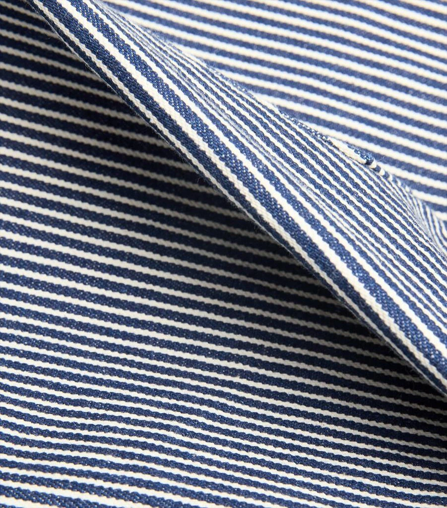 VERONICA BEARD Crosbie Striped Wide-Leg Jeans 5