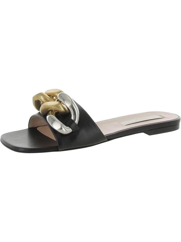 Stella McCartney Falabella Womens Faux Leather Slip-On Slide Sandals 4