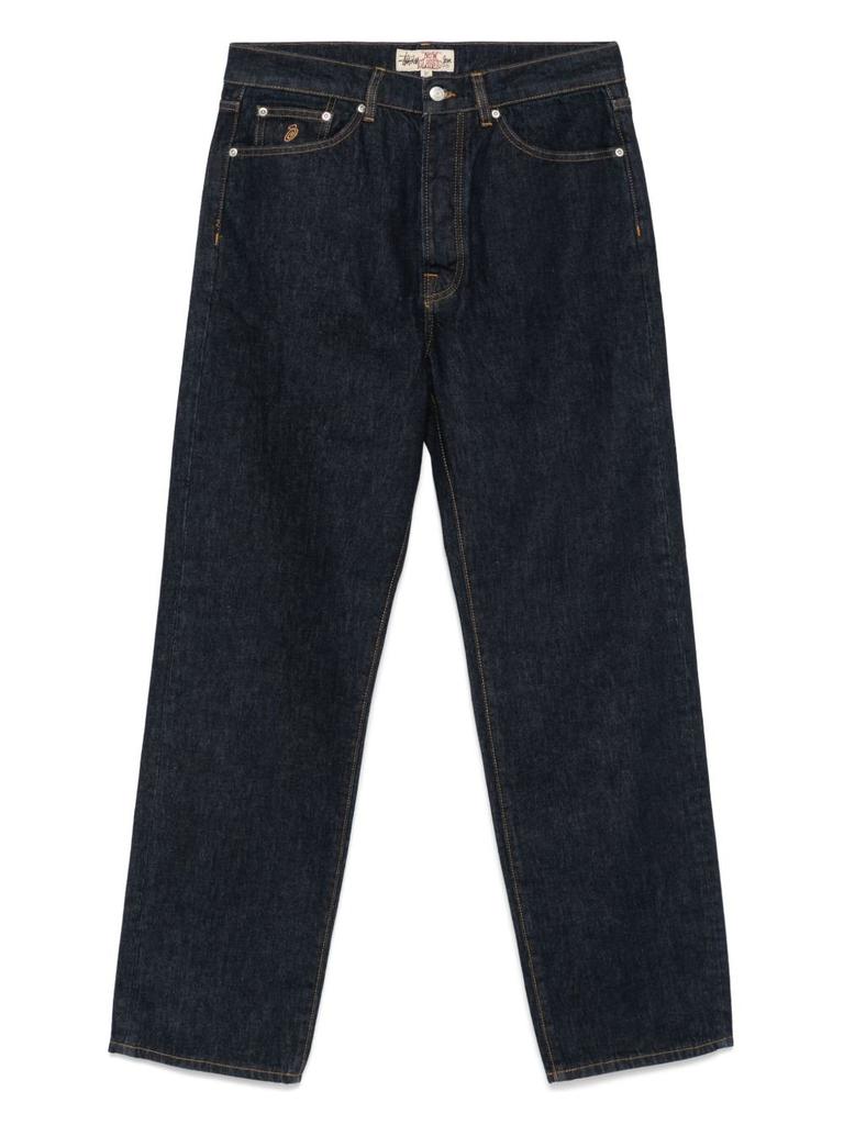 y*a様 STUSSY BIG OL' JEAN VINTAGE WASH DE Stussy Big Ol' Jean Vintage Wash Denim Black Men's - FW24 - US