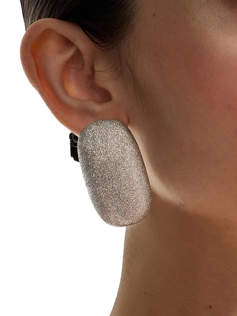 Brunello Cucinelli Sterling Silver Shimmer Earrings 2