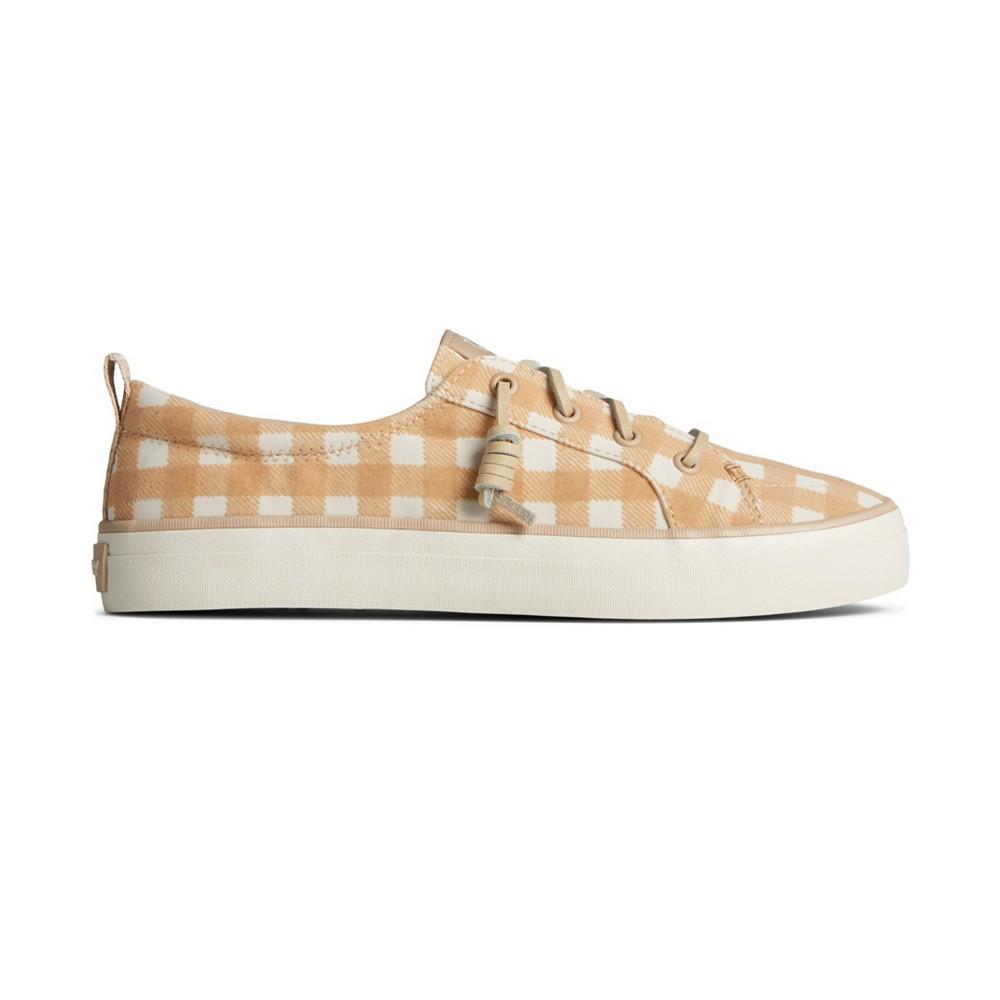 Sperry Women's Crest Vibe Gingham Canvas Sneakers, Created for Macy's