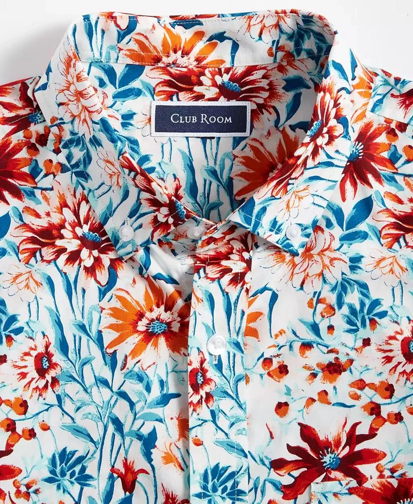 Club Room Men's Cala Regular-Fit Stretch Floral Button-Down Poplin Shirt, Created for Macy's 5