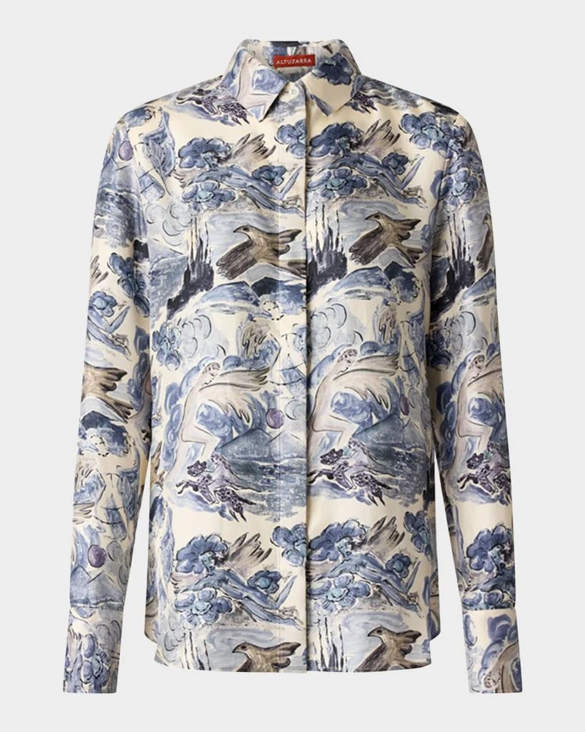 Altuzarra Chika Printed Button Down Top 1