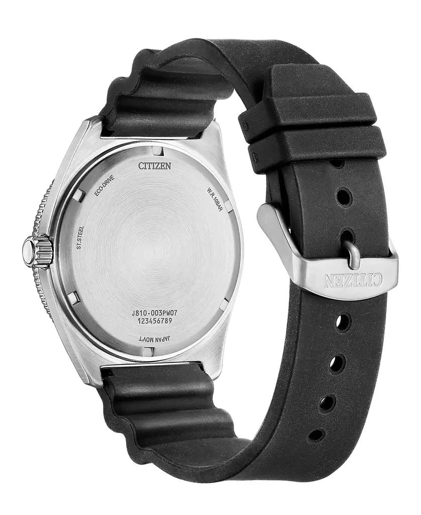 Citizen Eco-Drive Men's Sport Casual Black Polyurethane Strap Watch 43mm 3