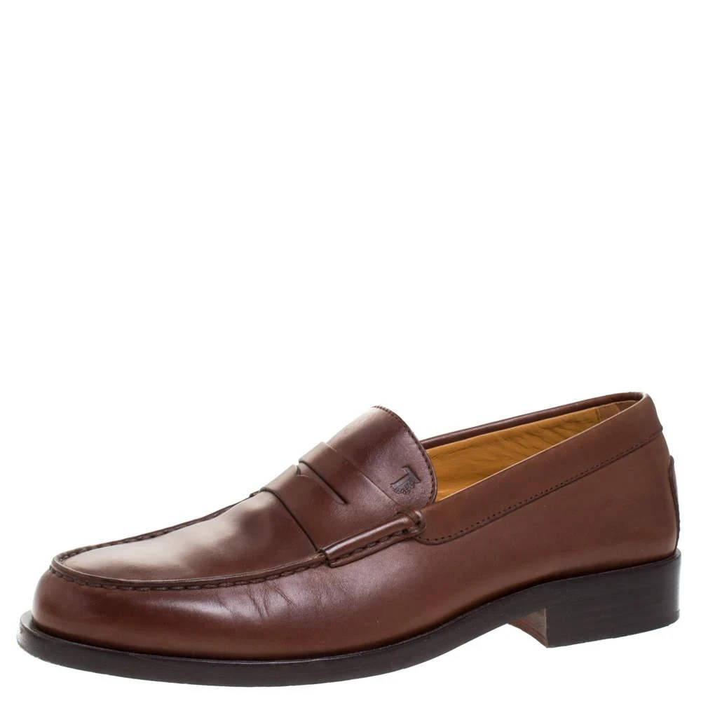 Tod's Tod's Brown Leather Penny Loafers Size 39.5 1