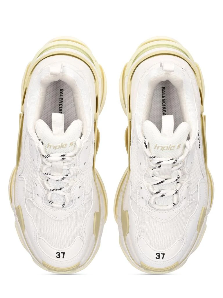 BALENCIAGA 60mm Triple S Faux Leather Sneakers 4