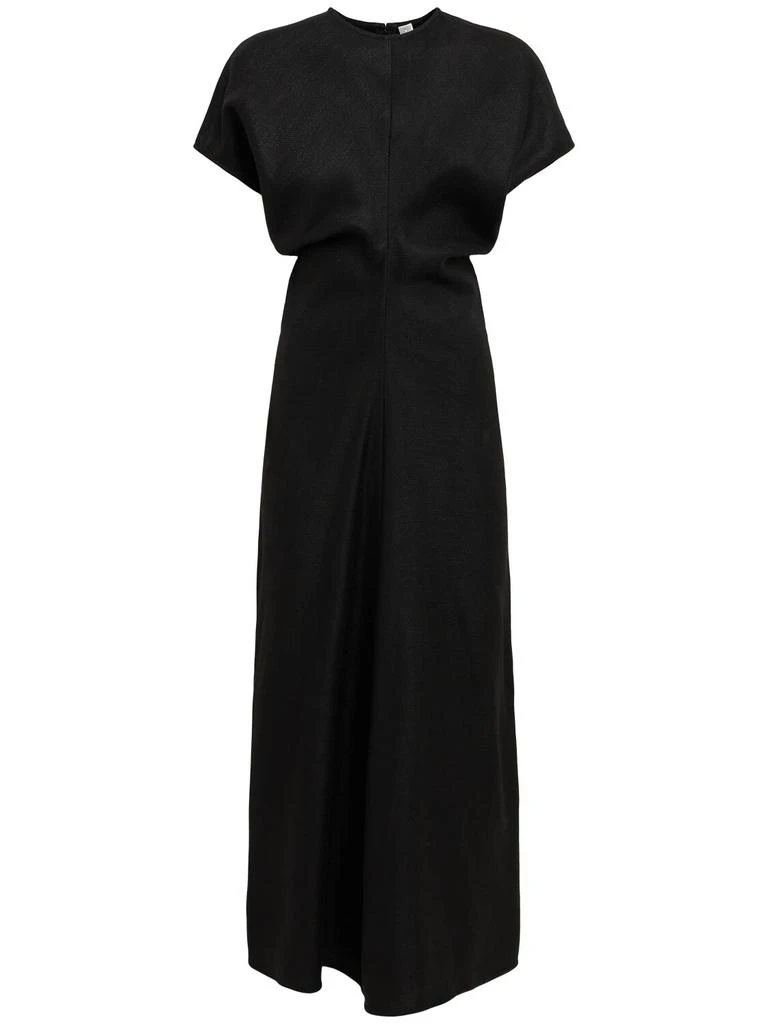 Totême Slouch Waist Viscose Blend Long Dress 1