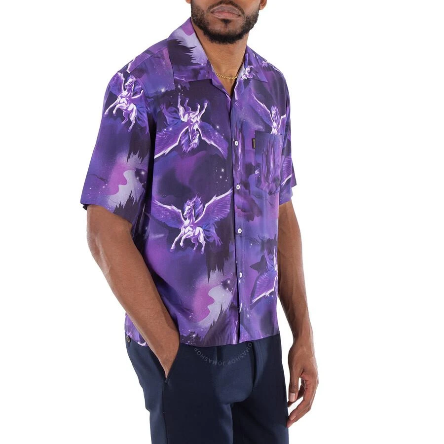 Aries Men's Purple Pegasus Hawaiian Shirt 3