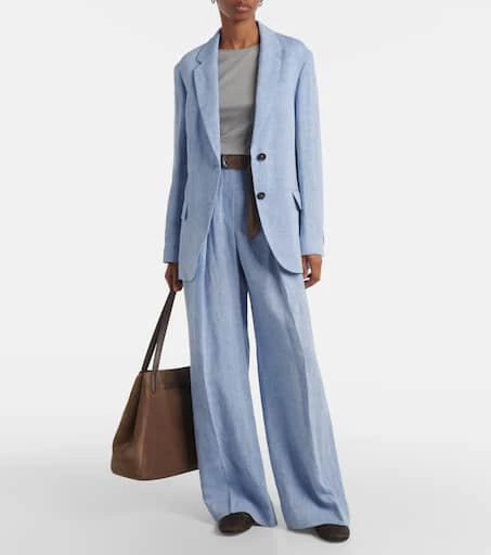Brunello Cucinelli Linen-blend blazer 2