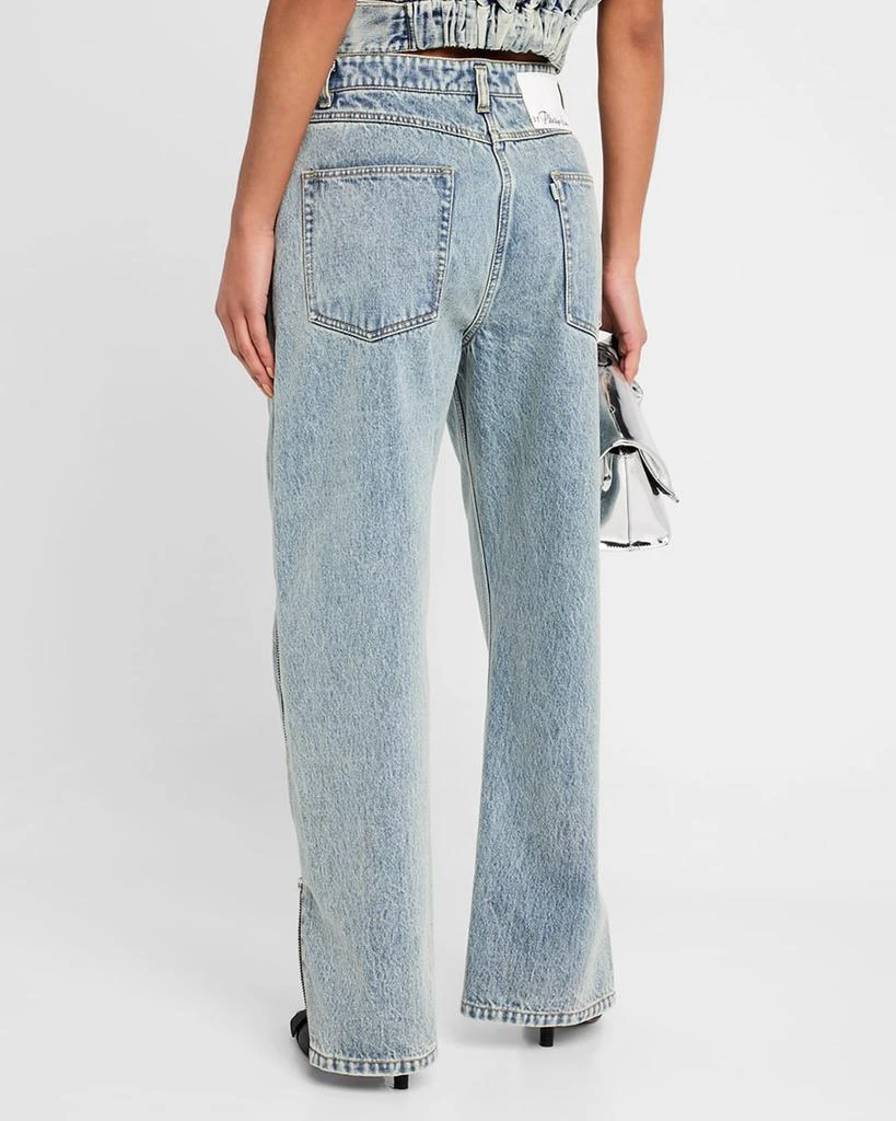 3.1 Phillip Lim Curved Side-Zip Jeans 3