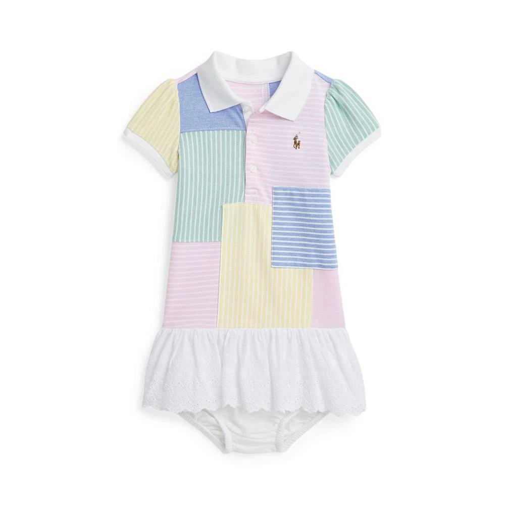 Polo Ralph Lauren Baby Girls Patchwork Mesh Polo Dress 1