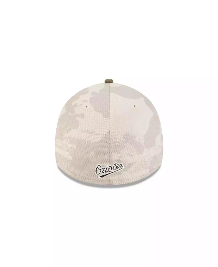 New Era Men's Light Beige/Olive Baltimore Orioles 2025 Armed Forces Day 39THIRTY Flex Hat 4