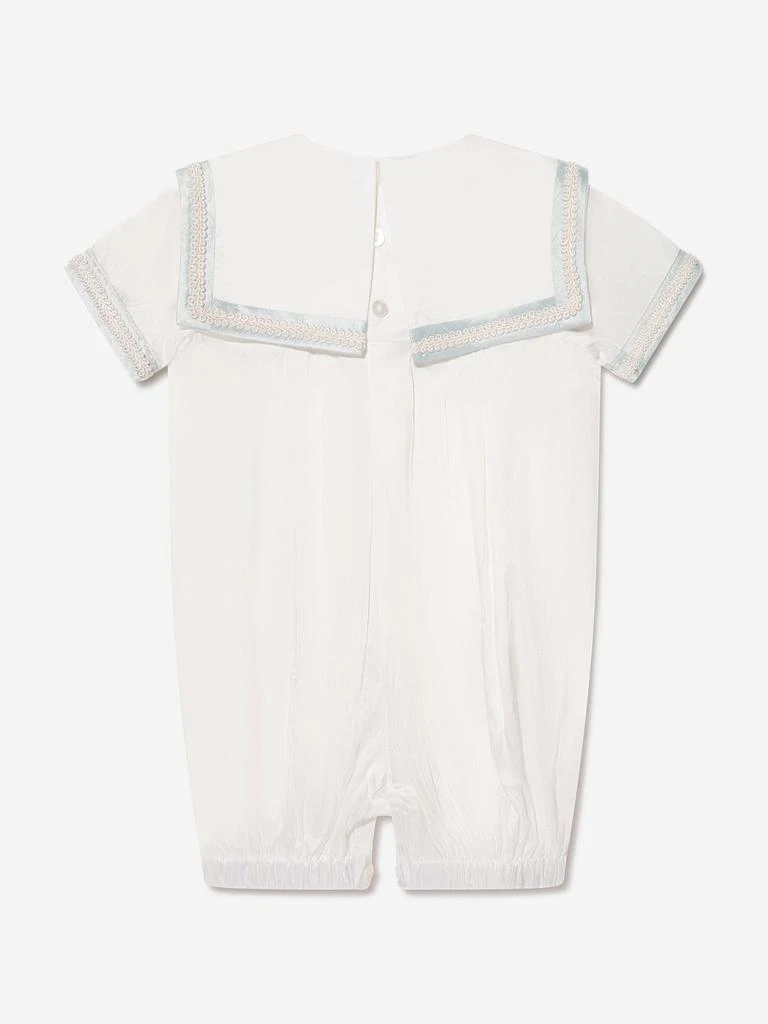 Sarah Louise Sarah Louise Baby Boys Romper And Hat in Ivory 5