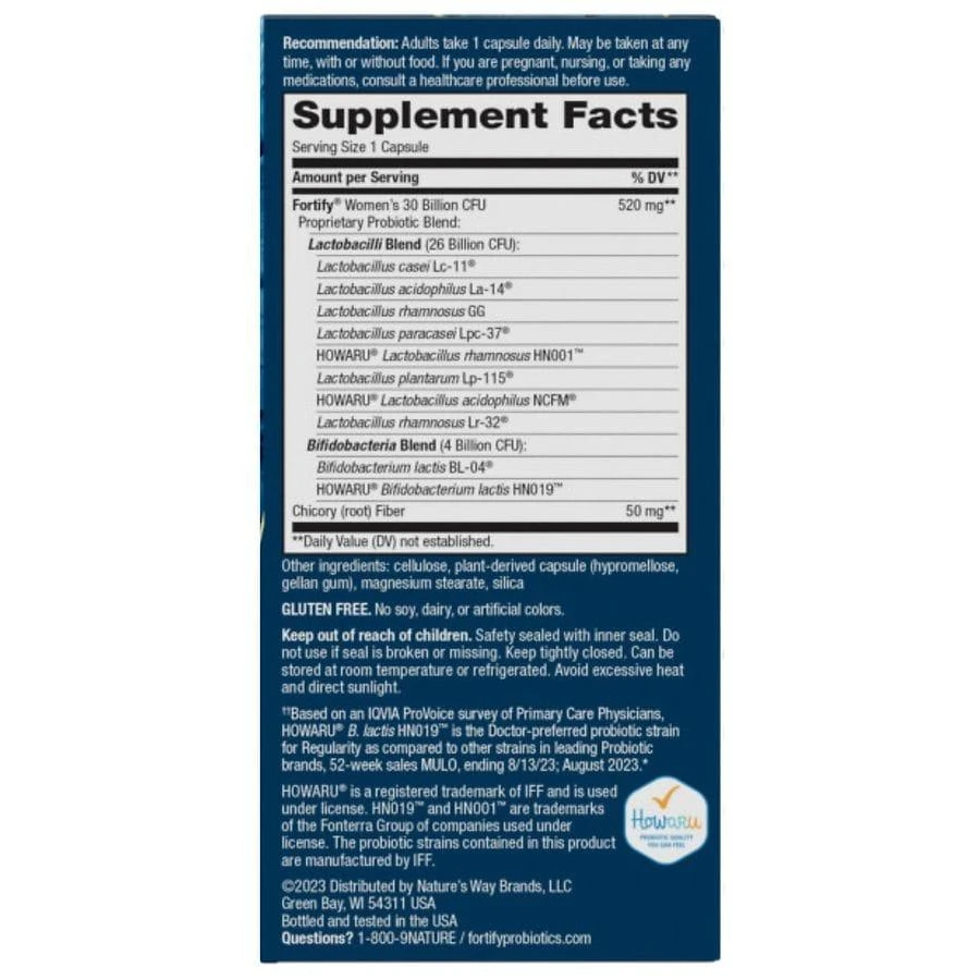 Nature's Way Primadophilus Fortify Women's Probiotic 30 Billion, Vegetarian Capsules 4