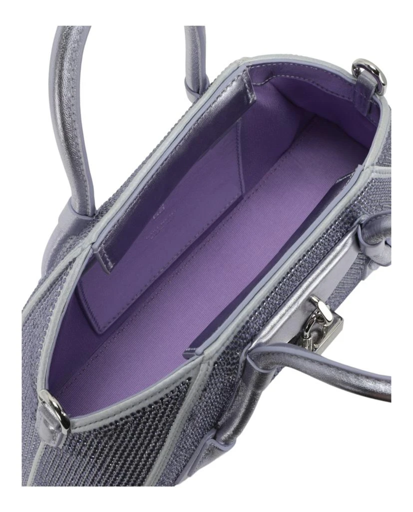 Givenchy Mini Antigona Stretch Top Handle Bag In Satin With Strass 6