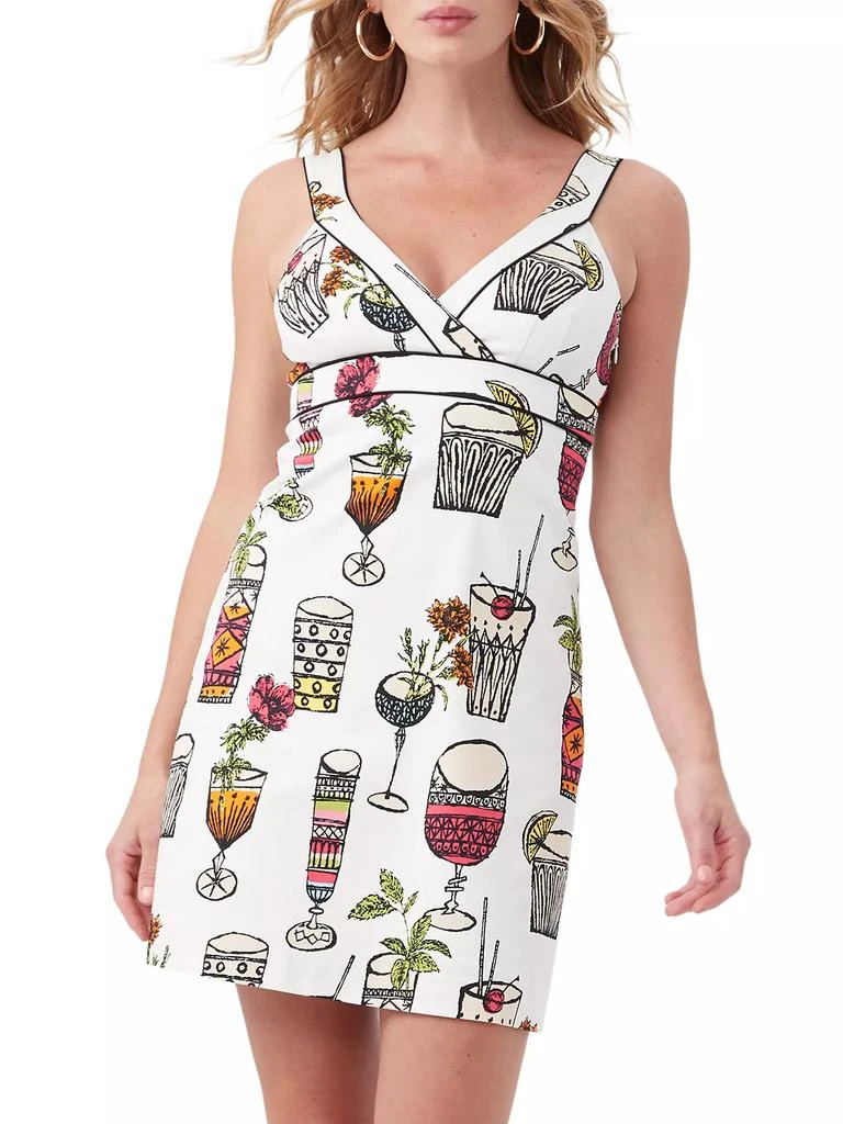 Viviana Cocktail-Print Mini-Dress – On Sale Now with Up to 69% Off