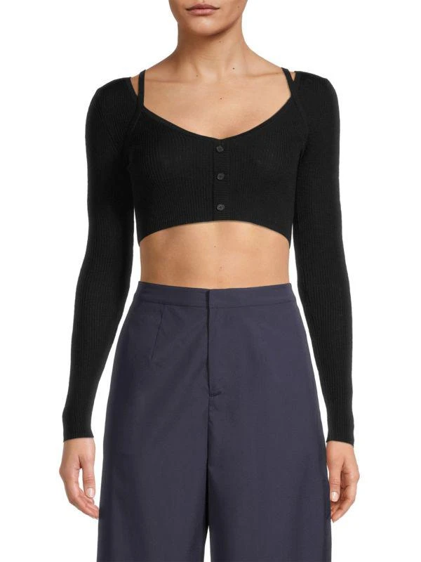 Jason Wu Merino Wool Crop Top 1