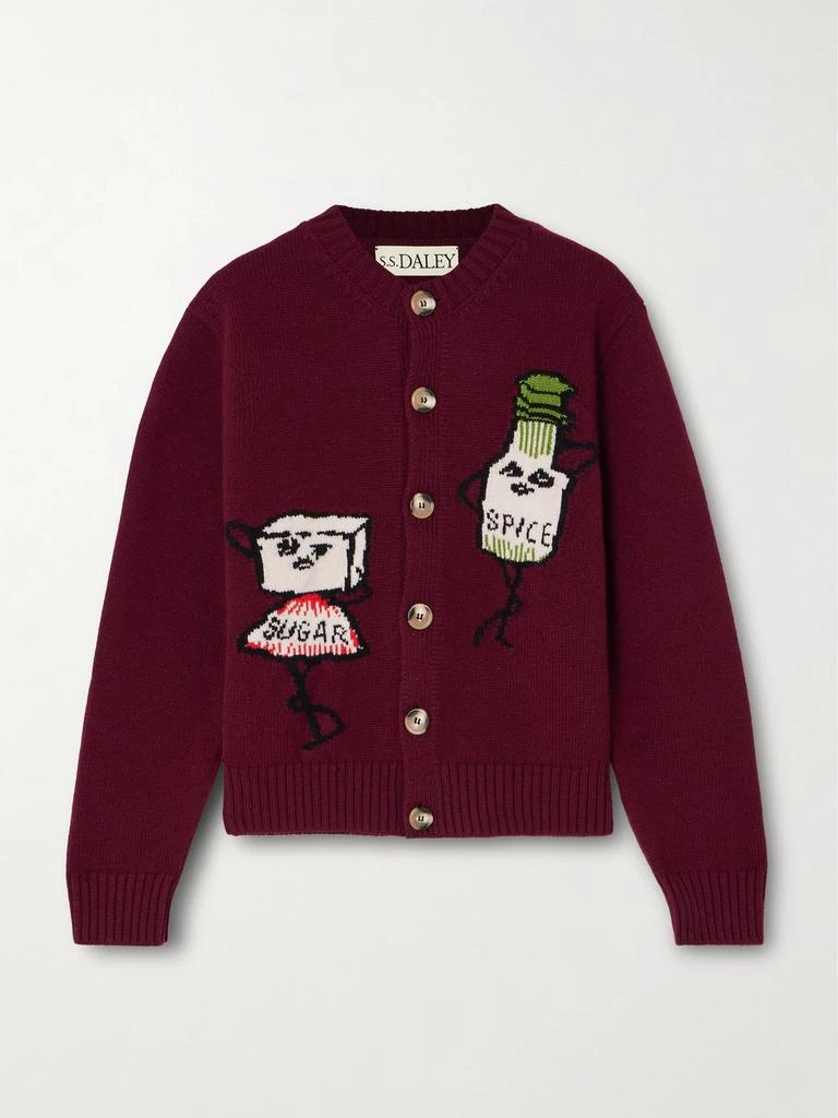 S.S. Daley Sugar 
Spice Intarsia Wool Cardigan