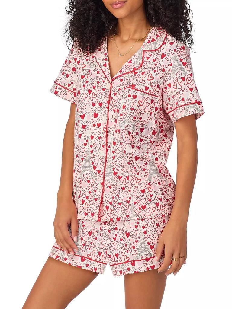BedHead Pajamas Eiffel Tower 2-Piece Pajama Boxer Shorts Set 2