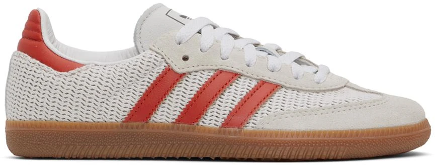Adidas Off-White & Orange Samba OG Sneakers 1