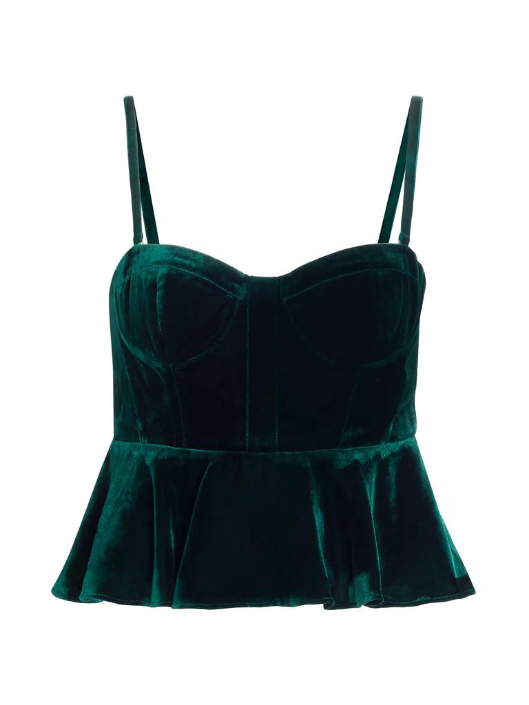 Cami NYC Colette Velvet Bustier Top