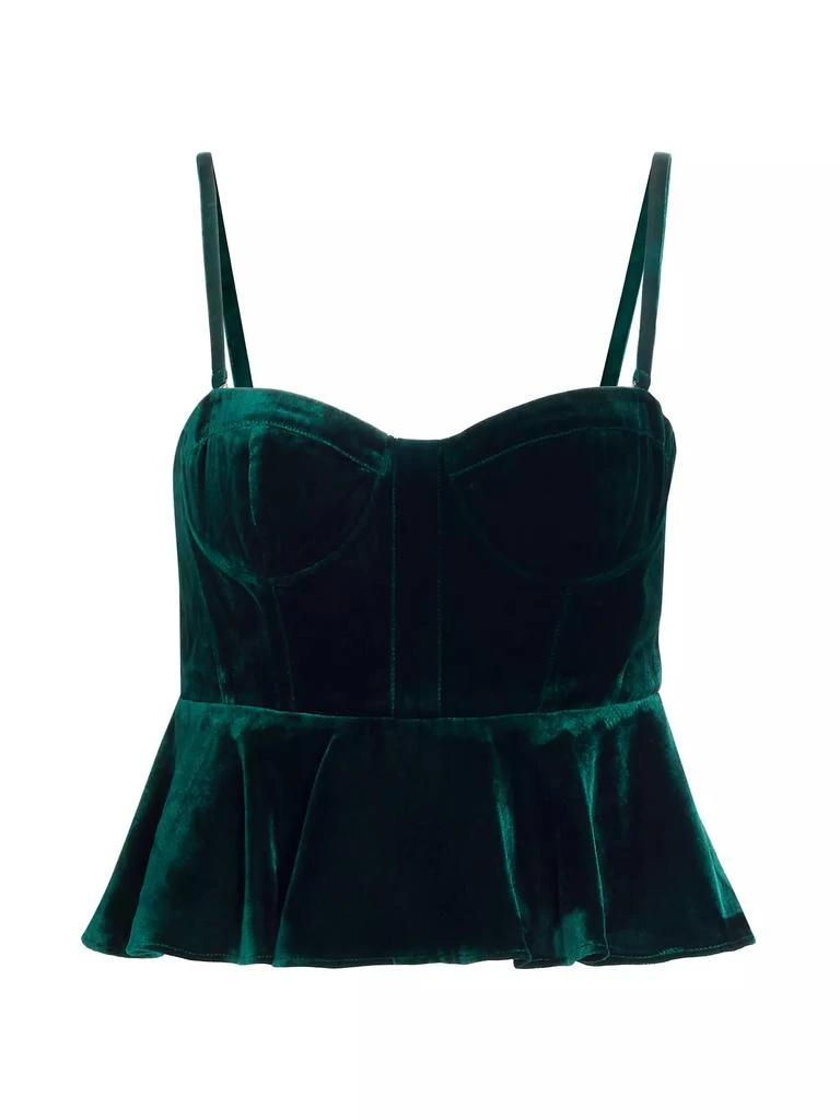 Cami NYC Colette Velvet Bustier Top 1