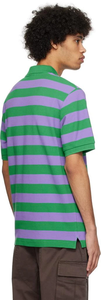 ICECREAM Green & Purple Striped Polo 3