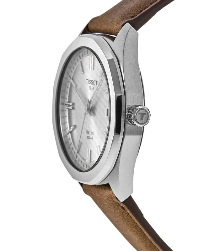 Tissot Tissot PRC100 Silver Dial Leather Strap Men's Watch T151.422.16.031.00 3