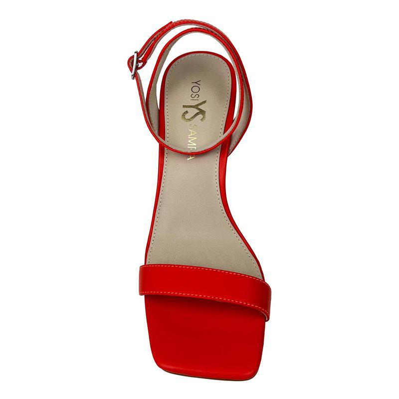 Yosi Samra Hailey Dress Sandal In Flame Leather