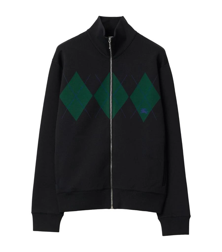 Burberry Knitted Argyle Track Jacket 1