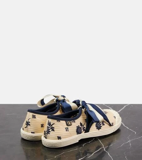 Valentino Bay By Bay printed canvas sneakers 2