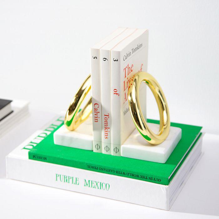 ANNA New York Ring Bookends, Set of 2