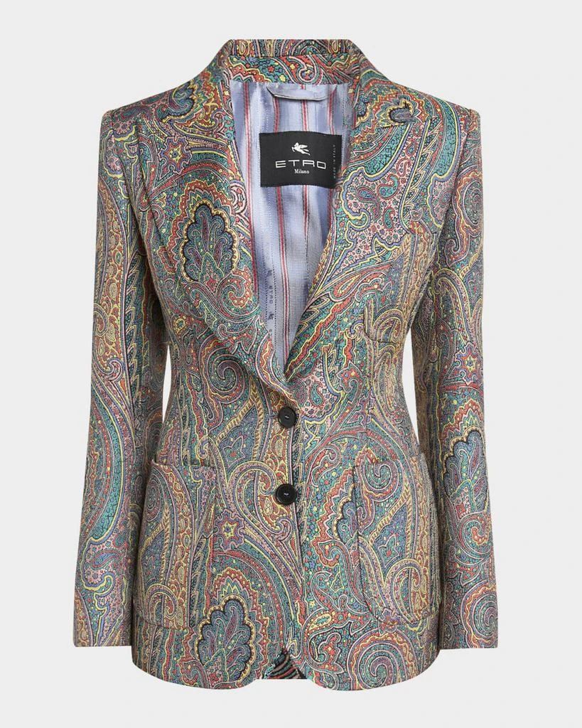 ETRO Paisley Single-Breasted Blazer 1
