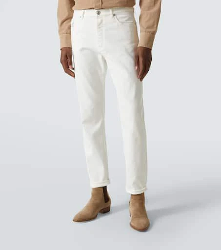 Brunello Cucinelli High-rise slim jeans 3