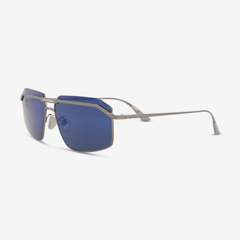 Balenciaga Balenciaga Rectangular Metal 64mm Men’s Sunglasses BB0139S 2