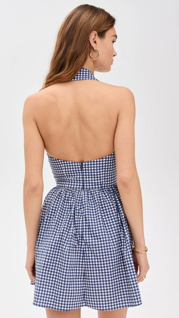 CAROLINE CONSTAS Aya Open Back Collared Mini Dress 2